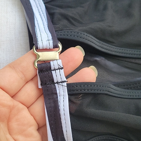 Women's Plus Size Swimsuit One Piece Tummy Control High Neck Swimsuit - Picture 14 of 15